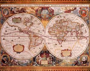 Antique & Vintage Bdsm Porn - Antique Map, Geographica, c.1630Henricus Hondius