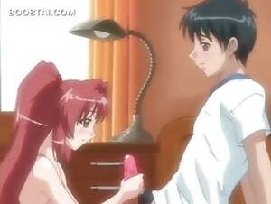 hentai girls handjobs - Redhead hentai girl showing her handjob talents