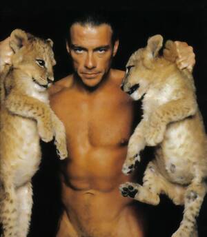 Jean Claude Van Damme Nude Porn - Jean-Claude Van Damme Strikes a Nude Pose With Lions [PHOTO + PROFILE]