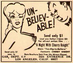 Funny Vintage Cartoon Porn - ... in adult magazines like these vintage ads from various American men's  magazines from the pages of Follies, Frolic, Nugget, Knight, Bachelor and  Adam.