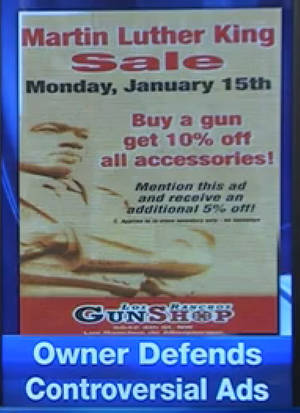 Mlk Day Porn - Martin Luther King Jr Day gun advertisement