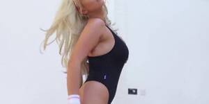 brazzers blonde aerobics - Slutty blonde aerobics teacher rides her student DannyD's big-cock -  Tnaflix.com