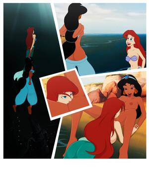 Disney Lesbian Ariel And Jasmine - ðŸ”žPrincess Jasmine rewards Ariel with a taste o[...] | Disney Hentai |  Truyen-Hentai.com