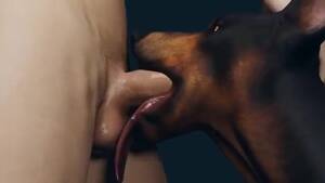 Doberman Furry Porn - Dog Deeptroat | Furjoe