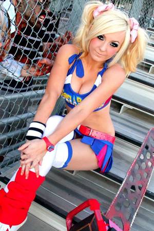 Lollipop Chainsaw Porn Captions - very beautiful, woman, the most beautiful, beautiful scenery, Popular  cosplayer Jessica Nigri won the Search for Juliet contest- Lollipop chainsaw