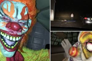 Clown Mask Porn - The 'killer clown' craze continues with this latest TERRIFYING sighting