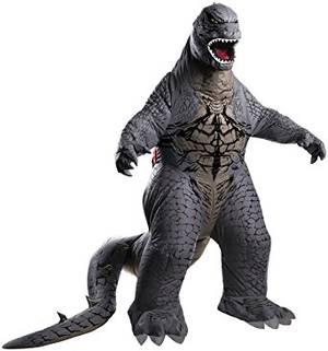 godzilla costumes - Rubie's Men's Godzilla Adult Inflatable Air Blown, Multicolor, Standard