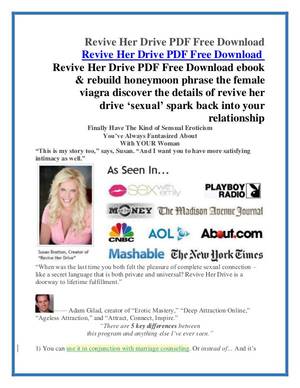 erotic magazines pdf - Revive Her Drive PDF Free Download Revive Her Drive PDF Free Download