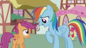Mlp Scootaloo Porn Mom - Why does Rainbow Dash give a rat's ass about this orphan despite neevr  trying to adopt here? : r/mylittlepony
