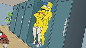 Bart Fuckin - Bart And Marge Fucking In The Gym