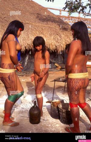 Brazilian Tribal Women Porn - Xingu Porn - 27 photos