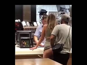 fast food orgy - Sex in fast food restaurant line - XNXX.COM