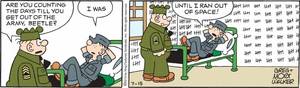 Cartoon Reality Beetle Bailey Porn - ... exists in an pocket universe in which a single, awful day keeps on  happening, forever. Dimly aware of the nightmarish nature of his reality,  Beetle is ...