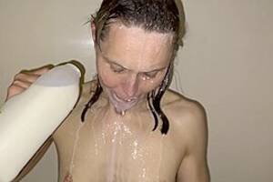 Milk Shower Porn - Milk Shower - Cold Freezing Milk Poured Over My Naked Body, free British  porn video (Dec 2,