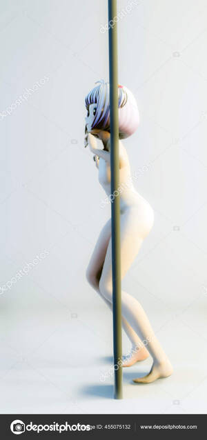 Anime Porn Nude Pole Dancing - Naked Anime Stripper Dancing Pole Isolated White Background Illustration  Stock Photo by Â©homeworks255 455075132