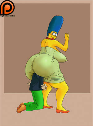 Marge Simpson Booty Porn - Marge Simpson huge butt facesitting| Simpsons by nightmarexbx on DeviantArt