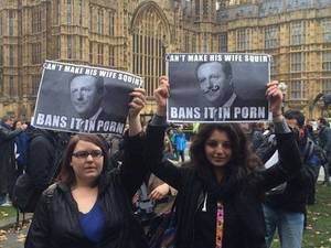 Funny British Porn - Funny Memes People protesting the British porn ban get a little personal  with the PM's sex