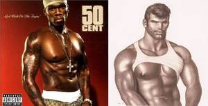 50 Cent Porn - 50 Cent mashup, cuz BlackBloggah is pondering the shared aesthetic of 50  Cent and gay-porn illustrator Tom of Finlandâ€”but he's got a very serious  point: