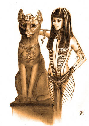 Bast Egyptian Goddess Porn - Egyptian Princess and The Egyptian Cat Goddess Bastet (THE MUMMY!)