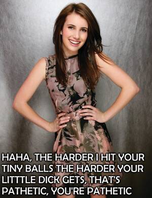 Celebrity Porn Captions Rule 34 - Emma Roberts ~ Celebrity Femdom Captions â€“ Rule 34 Femdom Club