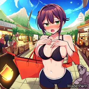 hentai bikini robots - Porn image of hentai screaming shopping mall wet robot polynesian pigtails  created by AI