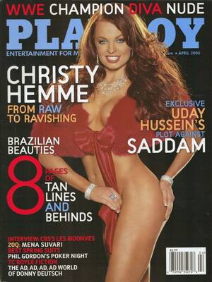 Christy Hemme Porn - Playboy April 2005 WWE Raw Christy Hemme NUDE & Interview- CBS Les Moonves  | eBay