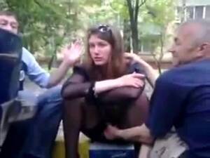 Drunk Russian - Drunk Russian girl gets fingered outside - ThisVid.com