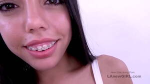 hot latina braces porn - Teen latina with braces rims gets fucked in studio - XVIDEOS.COM
