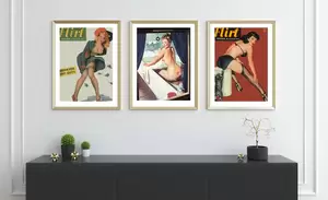 3 Girls Vintage Porn - 3 For 2 Vintage Pin Up Girls A3 Art Print Only. Sexy Erotic Porn 1920s 30s  Girls | eBay