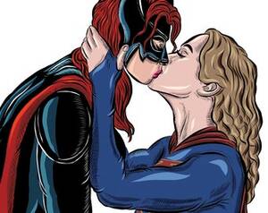 batgirl lesbian free nude pics - Batwoman and Supergirl Lesbian Couple Marvel DC Comic Fan - Etsy
