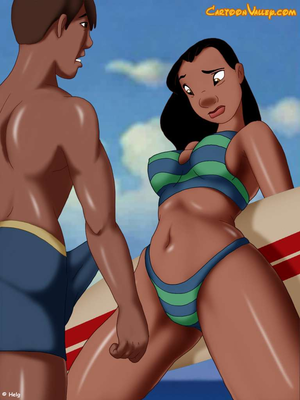 Family Lilo And Stitch Porn - Lilo And Stitch - [CartoonValley][Helg] - Porn Surfing - Cute Nani Fucked  By David On Her Surf Board! nude