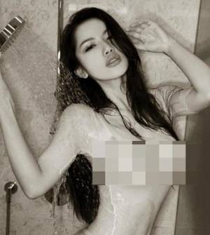 chinese model - Not actually porn, just a strategically edited pic of Chinese model Pan  Shuangshuang.