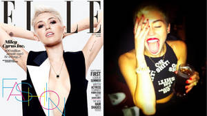 Miley Cyrus Celebrity Porn Tabloid - Miley Cyrus overshared to Elle UK about not wanting to do any more  oversharing. No, sir. \