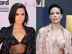 Katy Perry Lesbian Porn Demi Lovato - Halsey Claps Back at Demi Lovato & Katy Perry for Biphobic Music