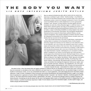 Forced Transition Porn - THE BODY YOU WANT: AN INTEVIEW WITH JUDITH BUTLER â€“ Artforum