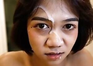 ladyboy face covered in cum - Ladyboy Face Covered In Cum | Sex Pictures Pass