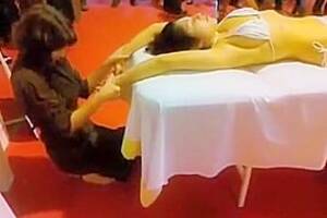 asian double massage - Double massage in public of an Asian bikini girl, watch free porn video, HD  XXX at