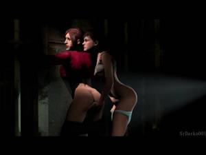 Claire Redfield Lesbian - vk.com/watchgirls Rule34 Resident Evil Claire Redfield sfm 3D porn lesbian