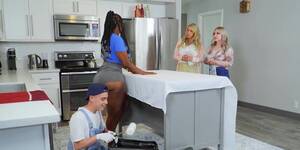 black porn star interracial - Black pornstar receives pleasure in interracial sex - ZB Porn