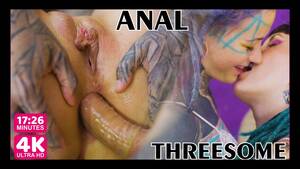 Group Sex Anal Ffm - FFM TATTOO threesome with two alternative TEENS, ANAL group sex, ATM,  gapes, blowjob, rough sex (goth,