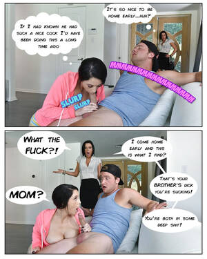 Mom Blowjob Porn Comic - mother daughter blowjob - mother and sister suck | porn comics