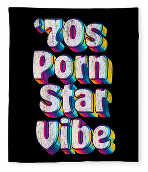 Funny 70s Porn - 70s Porn Star Vibe Fleece Blanket by Deluxe Chimp - Pixels