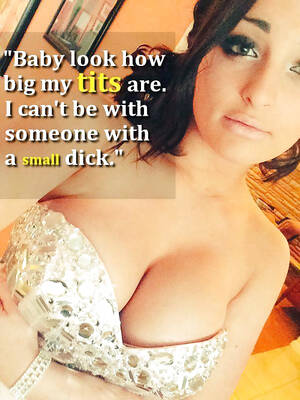 Big Small Dick Porn Captions - Big tits and tiny dicks don't go together dork lol - Freakden