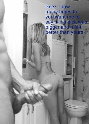 Big Small Dick Porn Captions - Bigger Cock, Dirty Talk, Masturbation Hotwife Caption â„–12992: Don't you  think I am all made up for your small cock?