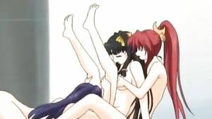lesbian fisting anime - Lesbian threesome and dp in sexy hentai - CartoonPorn.com