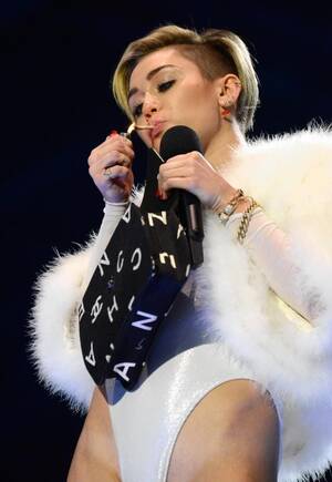 Lady Gaga Anal Porn - So Miley, Wanna Be Madonna?. Put a TV camera on her and she twerksâ€¦ | by  Kera Bolonik | The T.V. Age | Medium