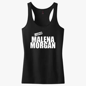 Malena Morgan Sexart - I Love Malena Morgan Women's Racerback Tank Top - Hoodiego
