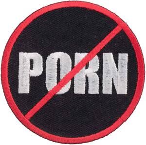 No Porn - Amazon.com: No Porn Round Patch, Funny Sayings Patches : Clothing, Shoes &  Jewelry