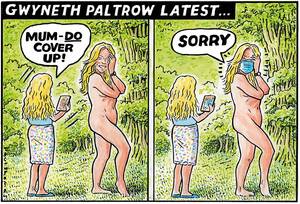 Gwyneth Paltrow Porn Comic - PAUL THOMAS on... Gwyneth Paltrow's nude pose | Daily Mail Online