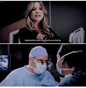 Alex Arizona Porn - I always find it super hilarious that when Arizona asked Alex to body block  Stark, Alex jumped right in, even though Stark was his boss. And even  Arizona was confident that Alex